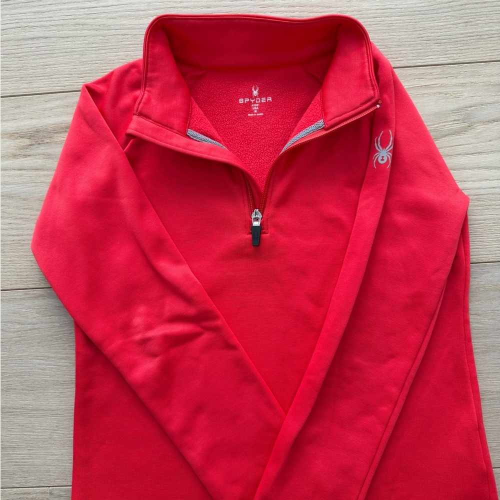 Spyder Vibrant Red Fleece Pullover